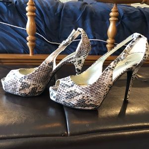 Snakeskin heels